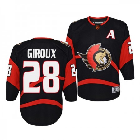 Ottawa Senators Trikot Claude Giroux 28 Adidas 2022-23 Schwarz Reverse Retro 2.0 Authentic - Herren